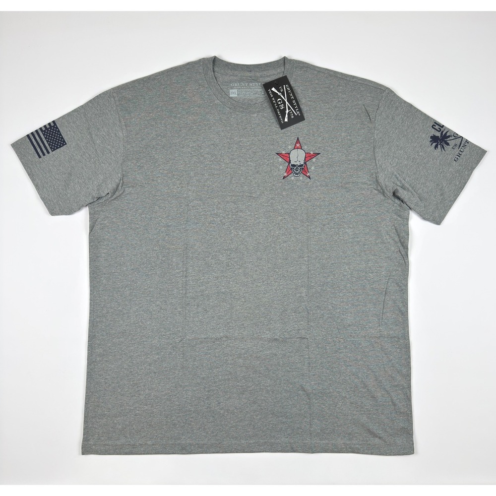 Grunt Style 2026 January Club Mens T-Shirt True Freedom Grey 3XL New With Tags